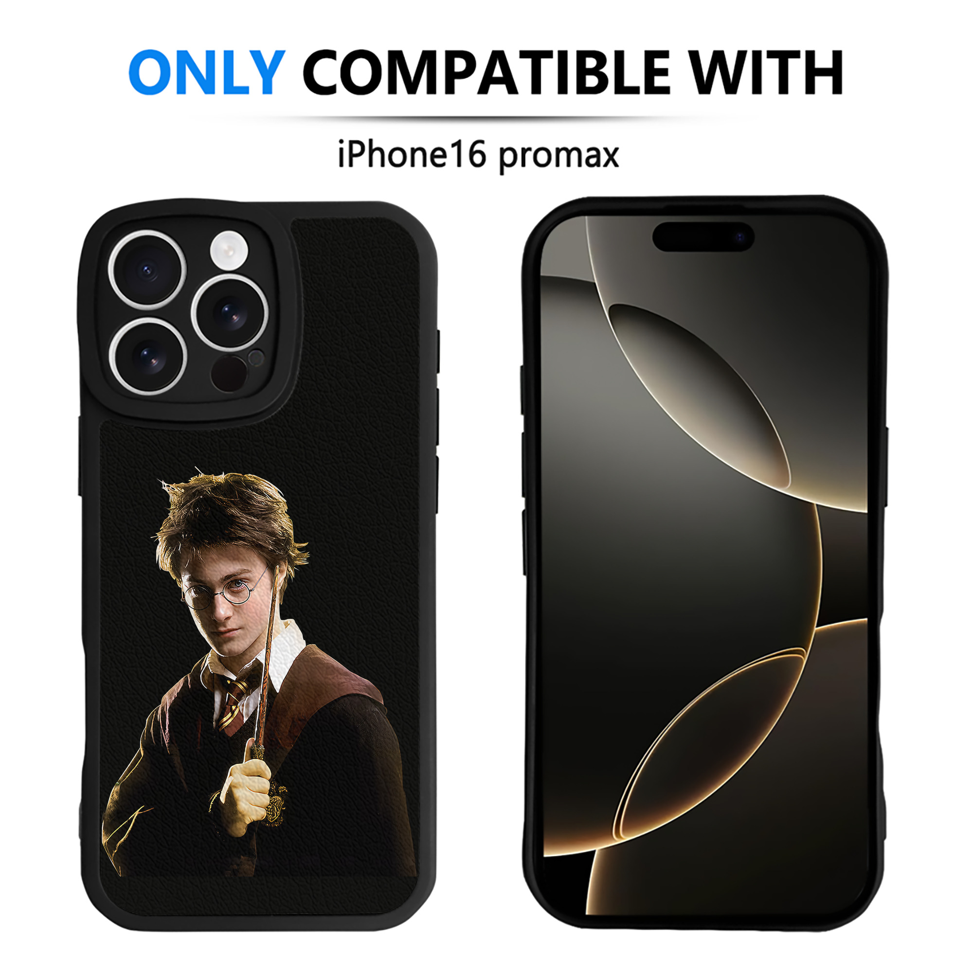 （画像用） Harry Potter ハリー・ポッターシリーズ 【iPhone 16シリーズ対応】シリコンスマホケース（レザー調） 材質：シリコン